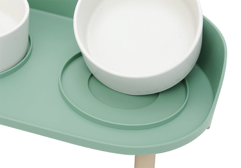 Double Ceramic Pet Feeding Bowl