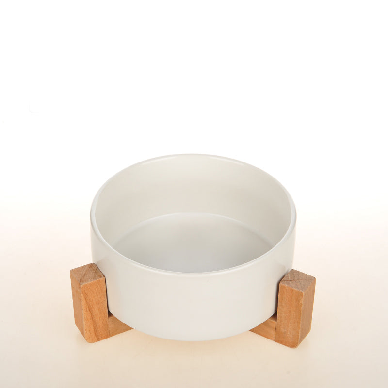 Double Ceramic Pet Feeding Bowl