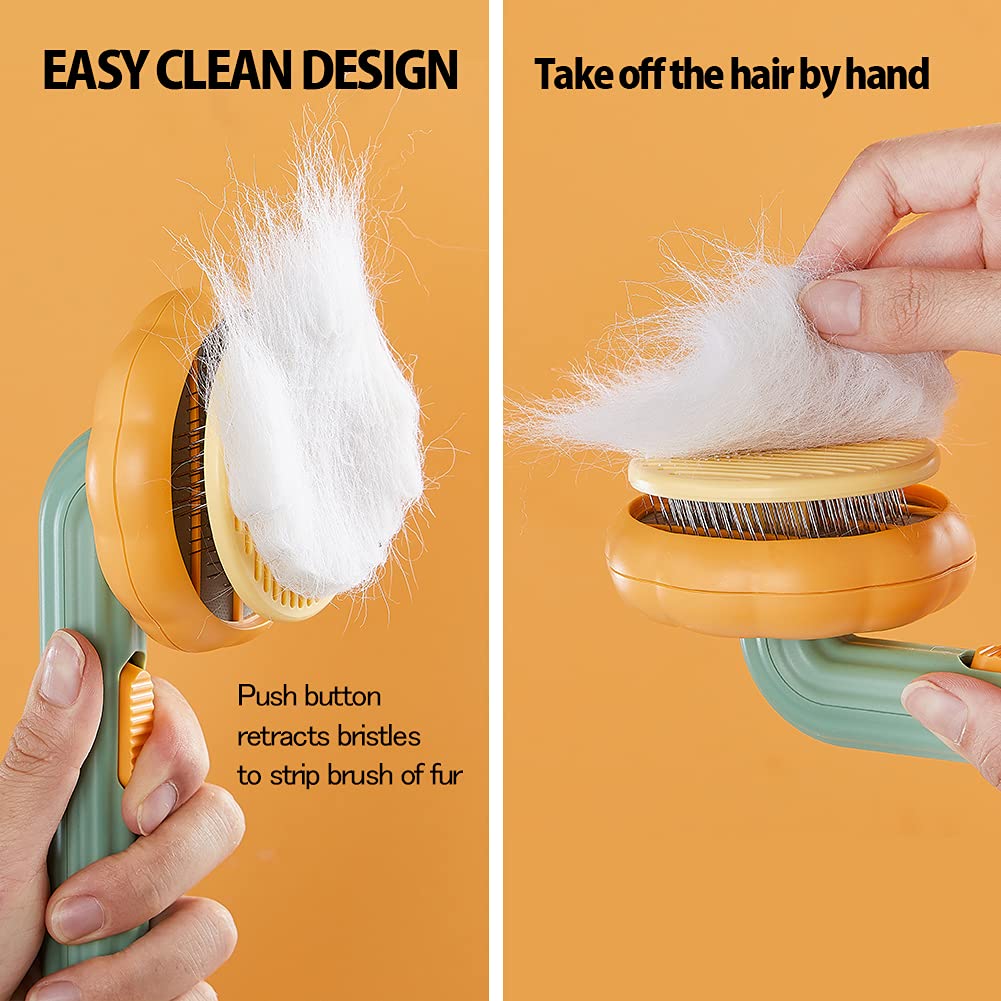 Pet Self-Cleaning Slicker Grooming Brush