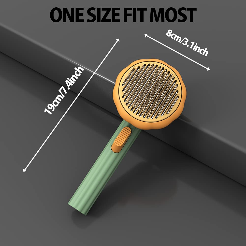 Pet Self-Cleaning Slicker Grooming Brush
