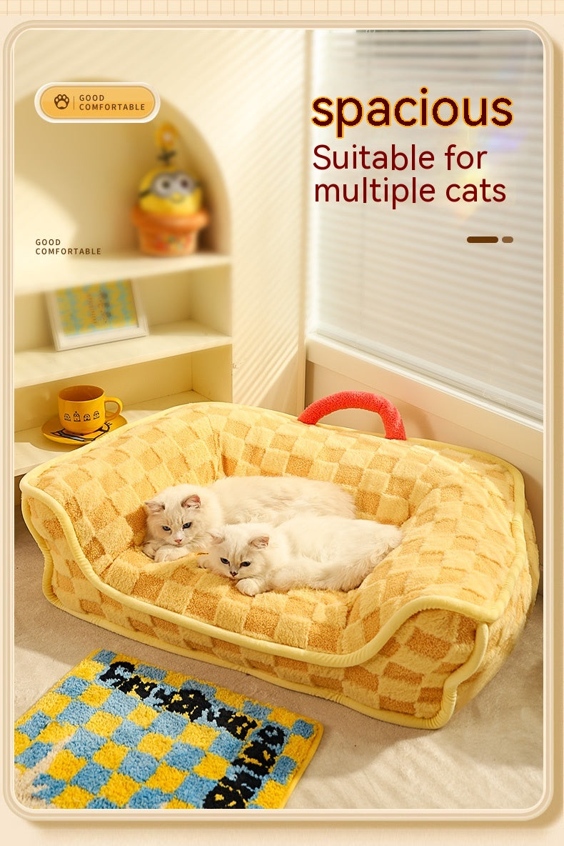 Removable & Washable Winter Cat Bed