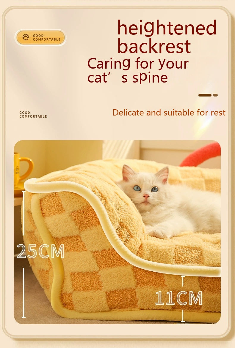 Removable & Washable Winter Cat Bed