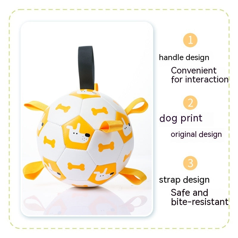 Interactive Soccer Dog Chew Toy Ball