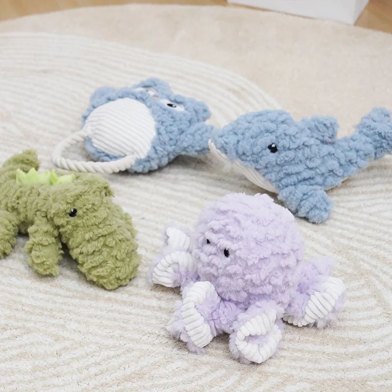 Plush Squeaky Bite-Resistant Dog Toy