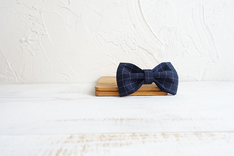 Comfortable double bow dog collar