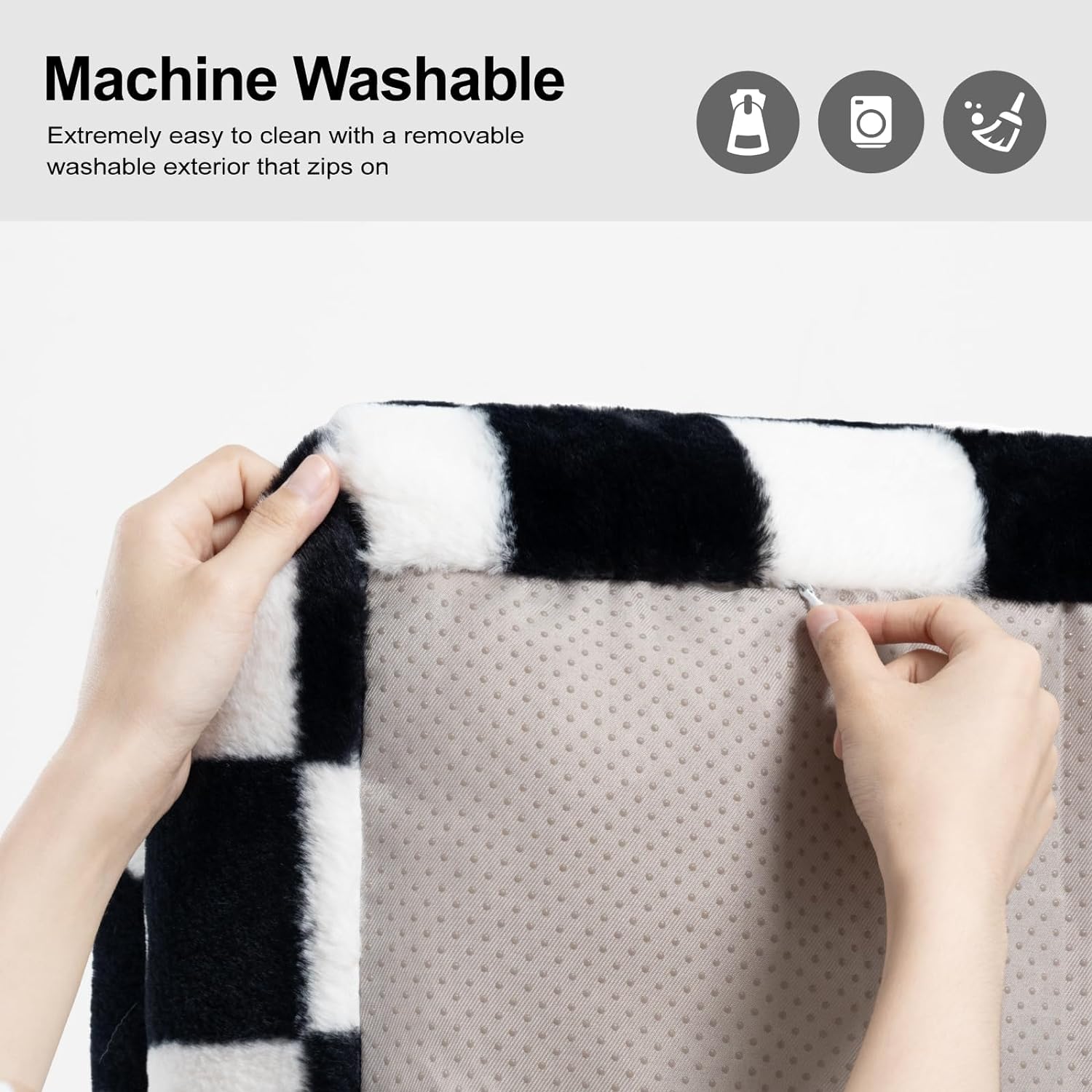 Washable Fluffy Pet Couch Bed