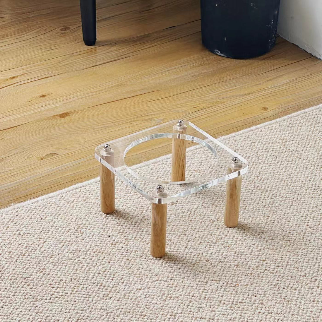 Anti-Tip Elevated Double Pet Bowl