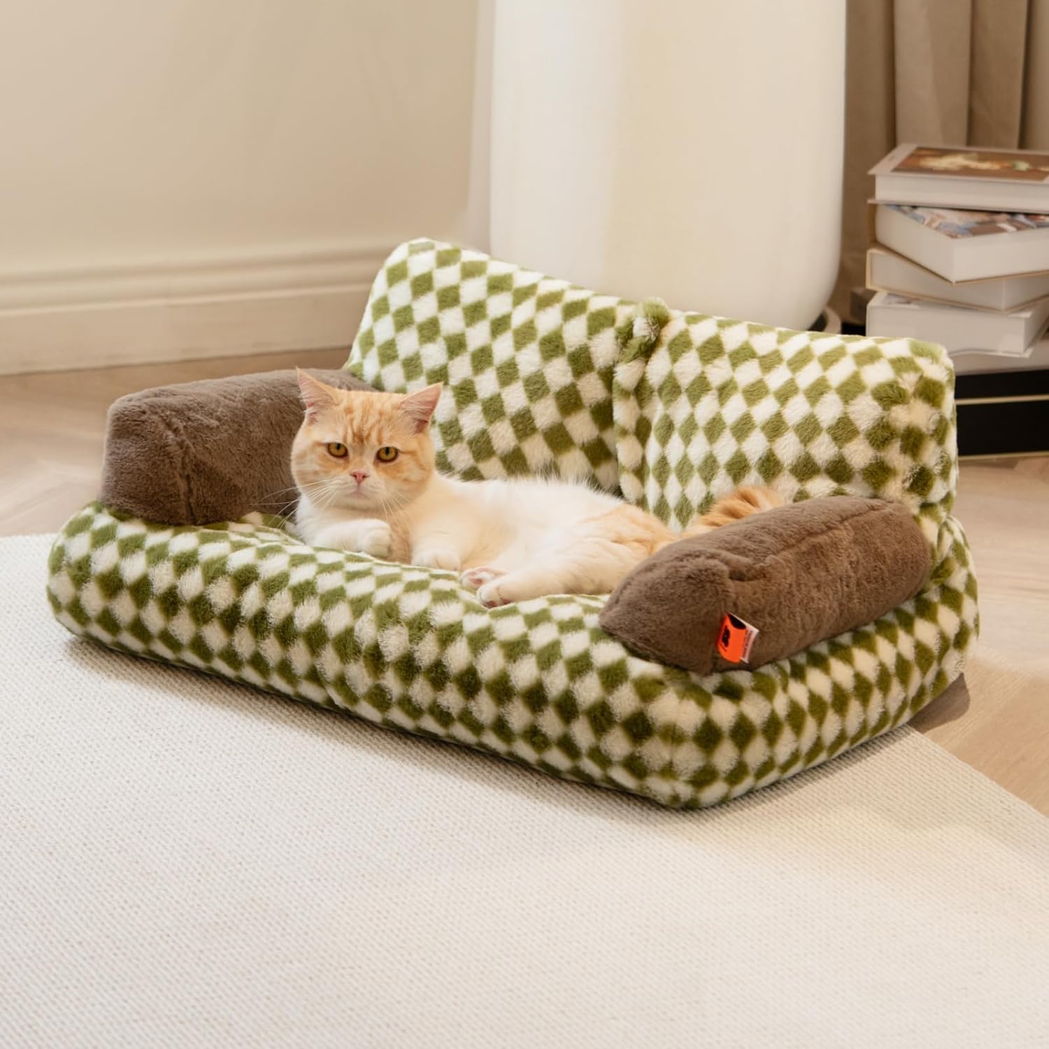 Washable Fluffy Pet Couch Bed