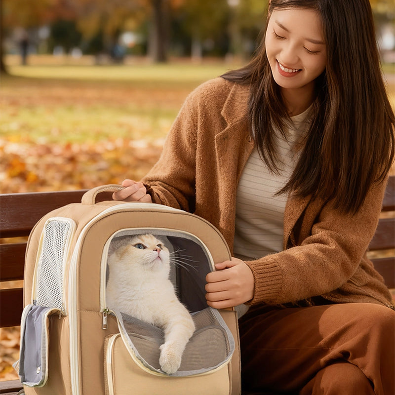 Breathable Cat & Dog Travel Backpack