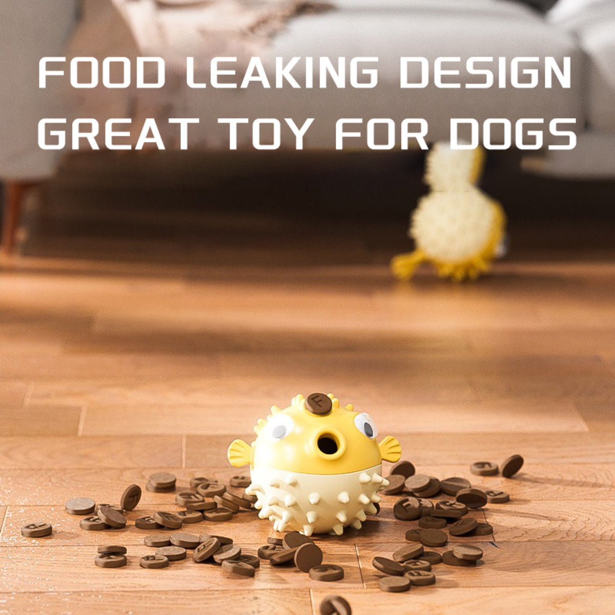 Durable Fish-Shaped Squeaky Dog Toy