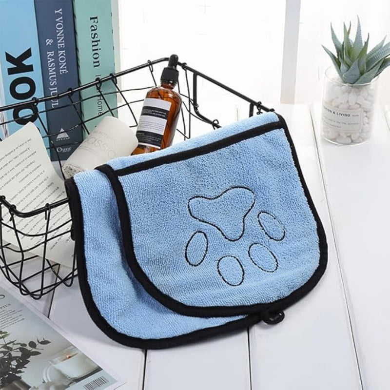 Quick-Absorb Pet Bath Towel for Cats & Dogs