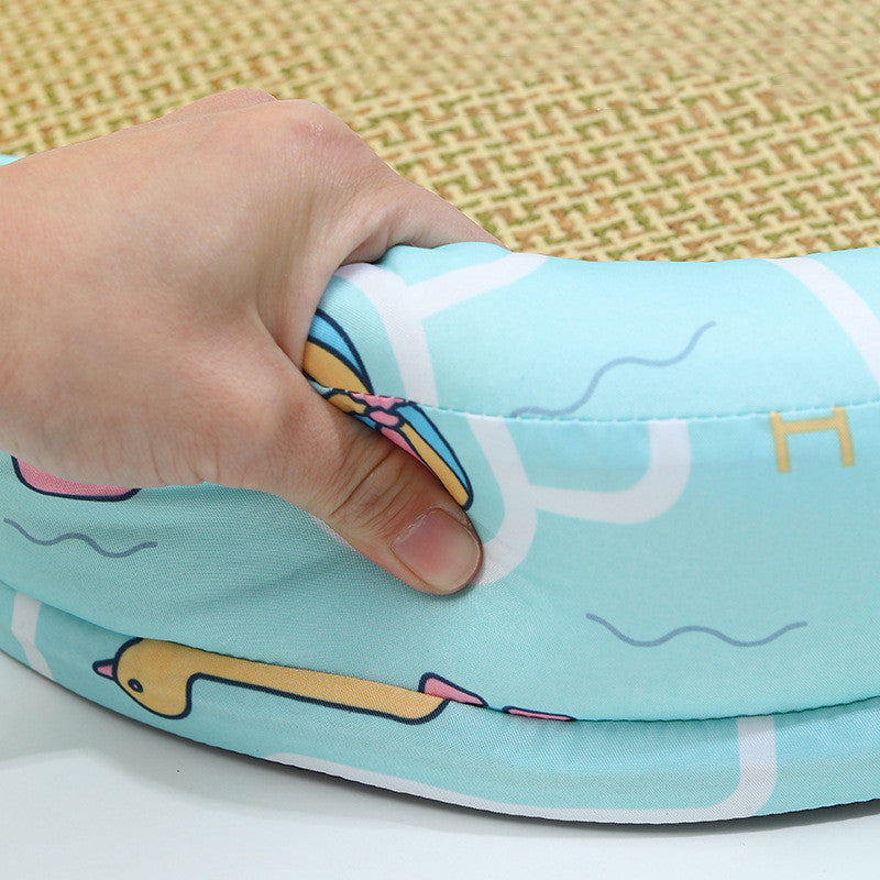 Summer Rattan Pet Sofa Bed with Pillow