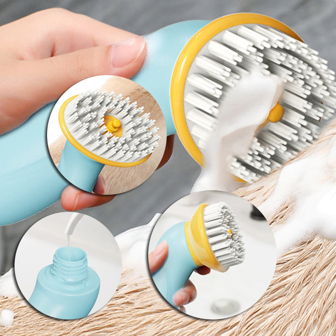 Handheld Pet Bath & Grooming Brush