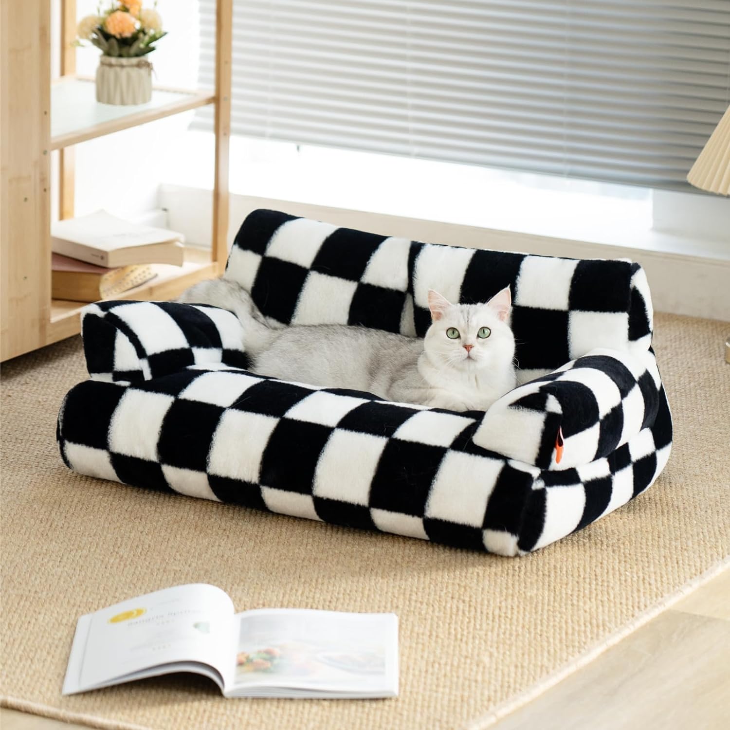Washable Fluffy Pet Couch Bed